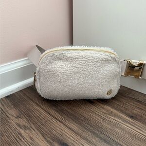 Lululemon Cream Sherpa Crossbody Bag